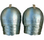 Scalloped Gothic Steel Shoulder Pauldrons - Pair - product photo 3