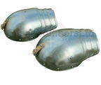 Scalloped Gothic Steel Shoulder Pauldrons - Pair - product photo 2