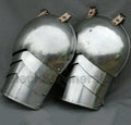 Tournament-Style Steel Shoulder Pauldrons - Pair - product photo 1